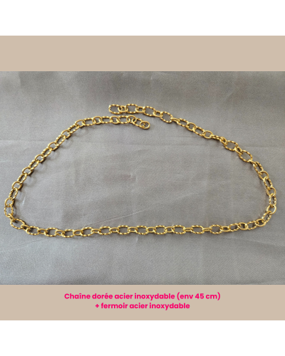 Collier personnalisé doré – Composez votre bijou unique | CarrieXSerena