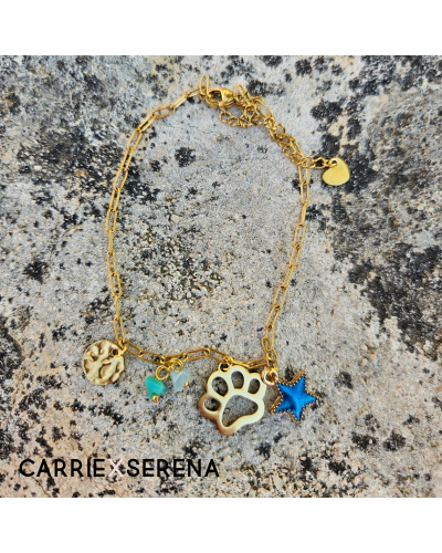 Bracelet cheville doré original – Bijou femme tendance | CXS