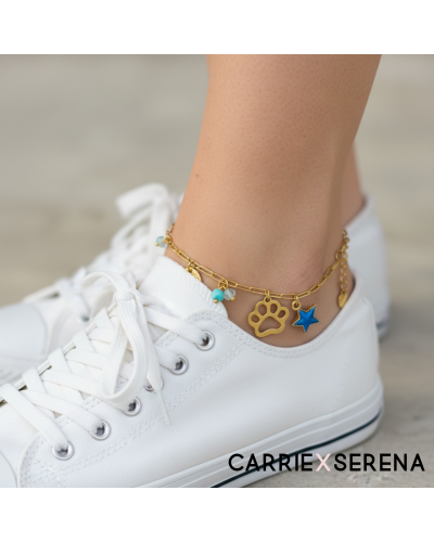 Bracelet cheville doré original – Bijou femme tendance | CXS