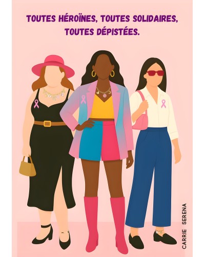 Octobre Rose – Affiche gratuite à télécharger | Carrie x Serena