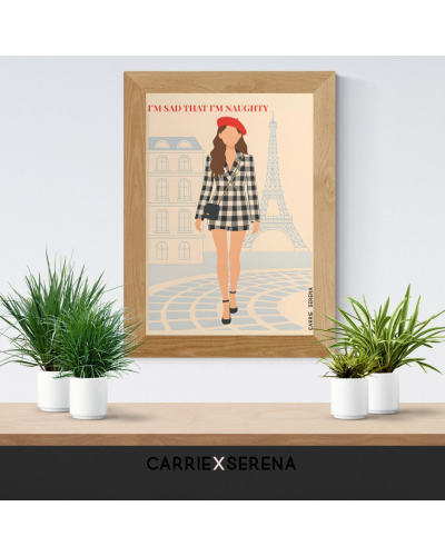Affiche Emily in Paris – “I’m sad that I’m naughty” | Carrie X Serena