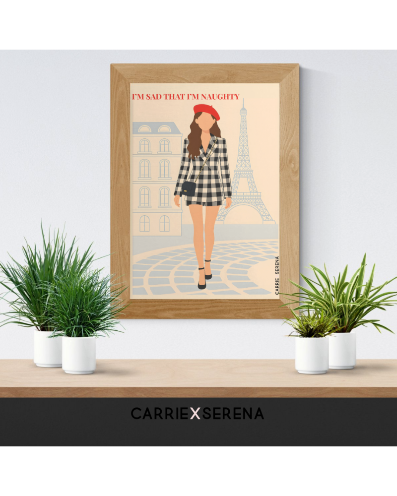 Affiche Emily in Paris – “I’m sad that I’m naughty” | Carrie X Serena