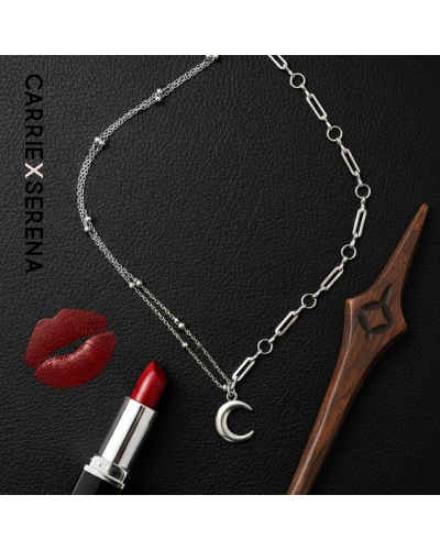 Collier Faith | Bijou argenté rock et mystique | CarrieXSerena