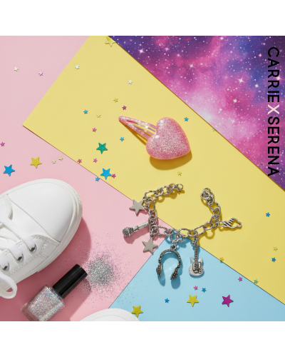 Bracelet Kpop – Glitter. Fans. Forever. | Bijou argenté pop | Carrie X Serena