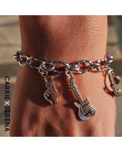 Bracelet Kpop – Glitter. Fans. Forever. | Bijou argenté pop | Carrie X Serena