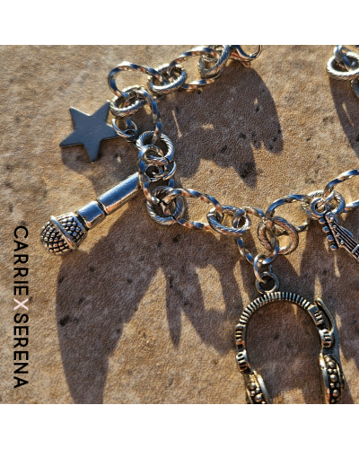 Bracelet Kpop – Glitter. Fans. Forever. | Bijou argenté pop | Carrie X Serena