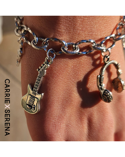 Bracelet Kpop – Glitter. Fans. Forever. | Bijou argenté pop | Carrie X Serena