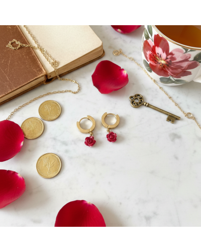 Boucles Emily – Rouge. Café. Coup de cœur. | Capsule Parisienne Feel Good | Carrie X Serena