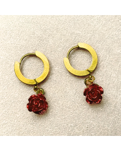 Boucles Emily – Rouge. Café. Coup de cœur. | Capsule Parisienne Feel Good | Carrie X Serena