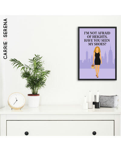 Affiche Carrie Bradshaw – Citation culte | Carrie X Serena