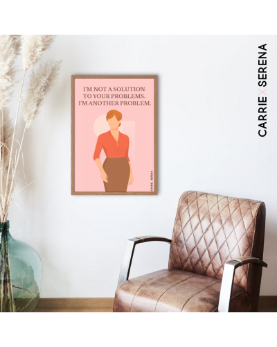 Affiche Joan Holloway – Citation culte Mad Men | Carrie x Serena