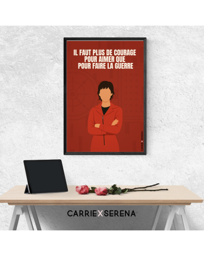 Affiche Tokyo – Citation culte La Casa de Papel | Carrie x Serena