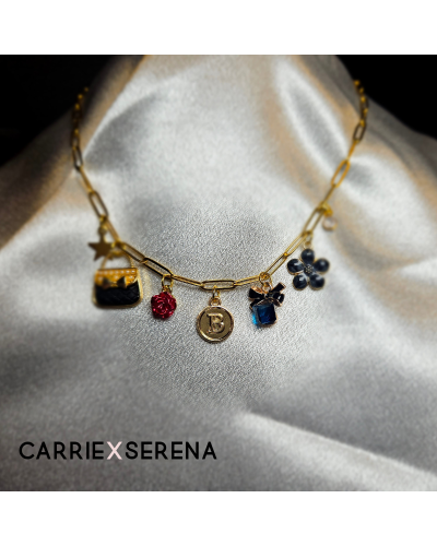 Collier Blair – Bijou doré inspiré de Gossip Girl | Carrie X Serena