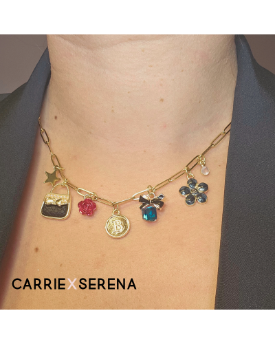 Collier Blair – Bijou doré inspiré de Gossip Girl | Carrie X Serena