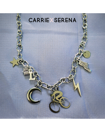 Collier personnalisé “Lorianne” – Bijou argenté sport & style | Carrie X Serena
