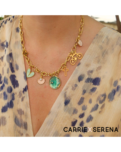 Collier personnalisé “Hélène” – Bijou doré symbolique & élégant | Carrie X Serena