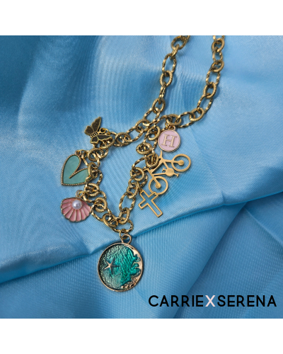 Collier personnalisé “Hélène” – Bijou doré symbolique & élégant | Carrie X Serena