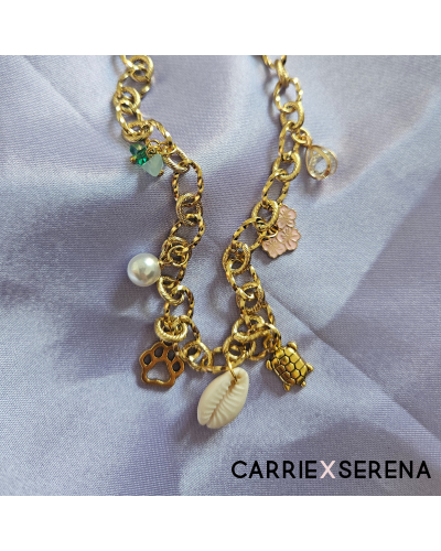 Collier personnalisé “Charlotte” – Bijou doré doux & animal | Carrie X Serena